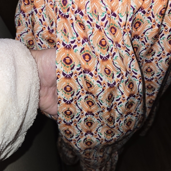 Floral Cami Dress in Orange and Purple - Picture 6 of 6